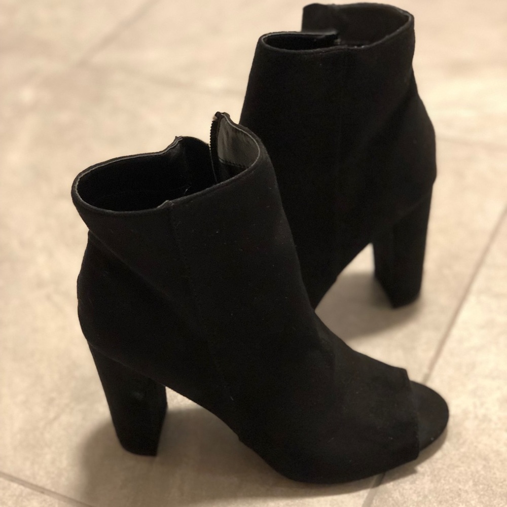 Fashion Nova booties.